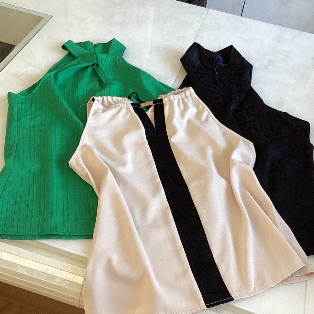 Lot of 3 halter dressy tops